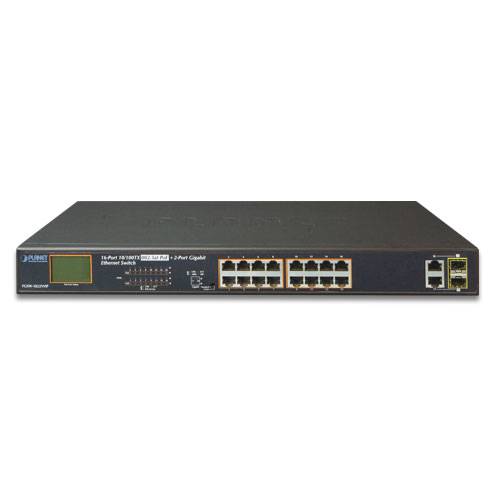 PLANET FGSW-1822VHP - Switch - unmanaged - 16 x 10/100 (PoE+)