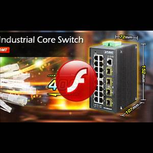 PLANET IGS-20040MT - Switch - managed - 16 x 10/100/1000 + 4 x Gigabit SFP