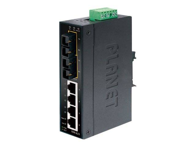 PLANET ISW-621TS15 - Switch - 4 x 10/100 + 2 x 100Base-FX