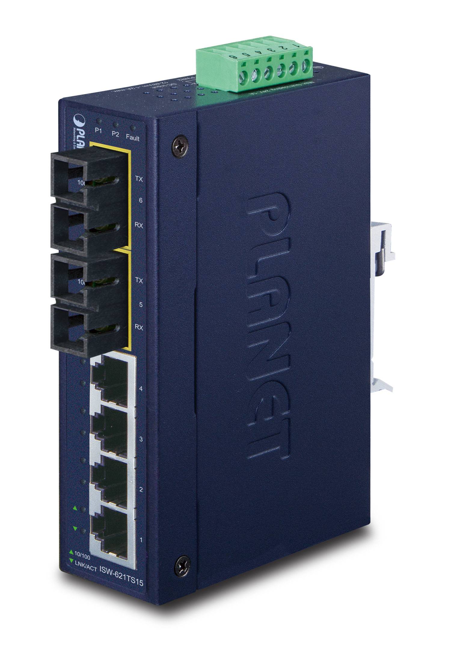 PLANET ISW-621TS15 - Switch - 4 x 10/100 + 2 x 100Base-FX