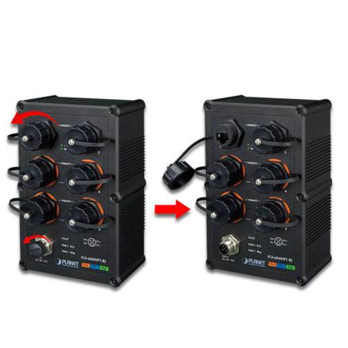 PLANET IGS-604HPT-RJ - Switch - L3 - managed - 4 x 10/100/1000 (PoE)