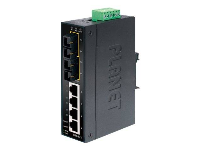 PLANET ISW-621S15 - Switch - 4 x 10/100 + 2 x 100Base-FX