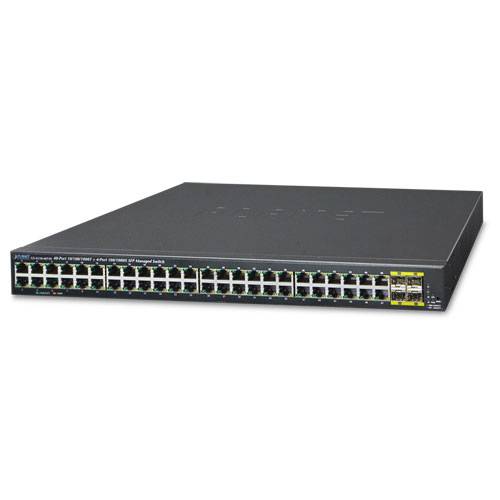 PLANET GS-4210-48T4S - Switch - managed - 48 x 10/100/1000 + 4 x Gigabit SFP