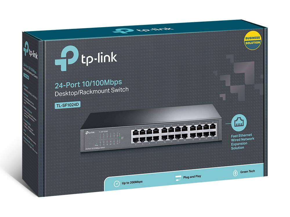 TP-Link TL-SF1024D V2 - Switch - unmanaged - 24 x 10/100