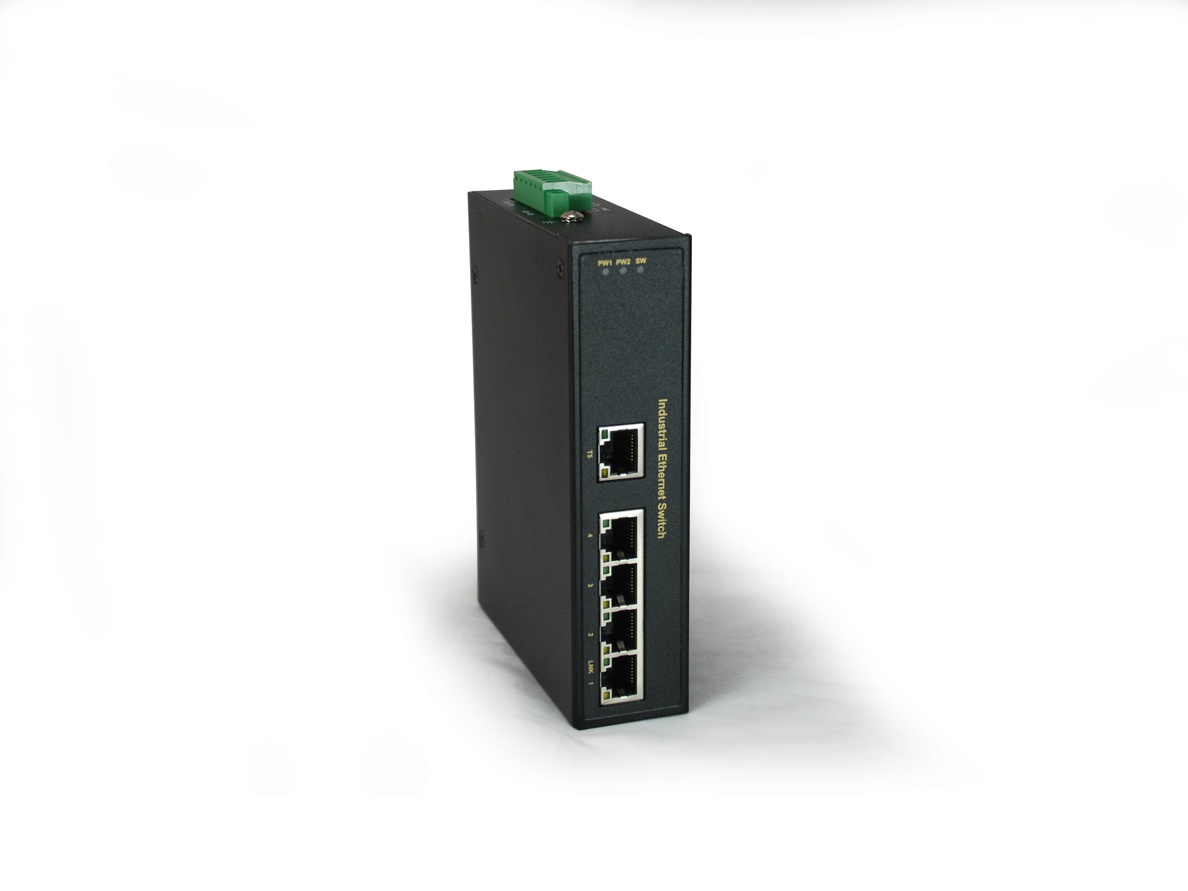 LevelOne IFS-0501 - Switch - 5 x 10/100 - an DIN-Schiene montierbar, Desktop, wandmontierbar