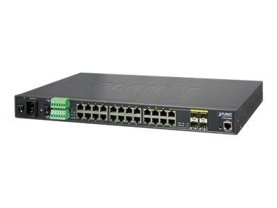 PLANET IGSW-24040T - Switch - L2+ - managed - 24 x 10/100/1000 + 4 x Shared Gigabit SFP