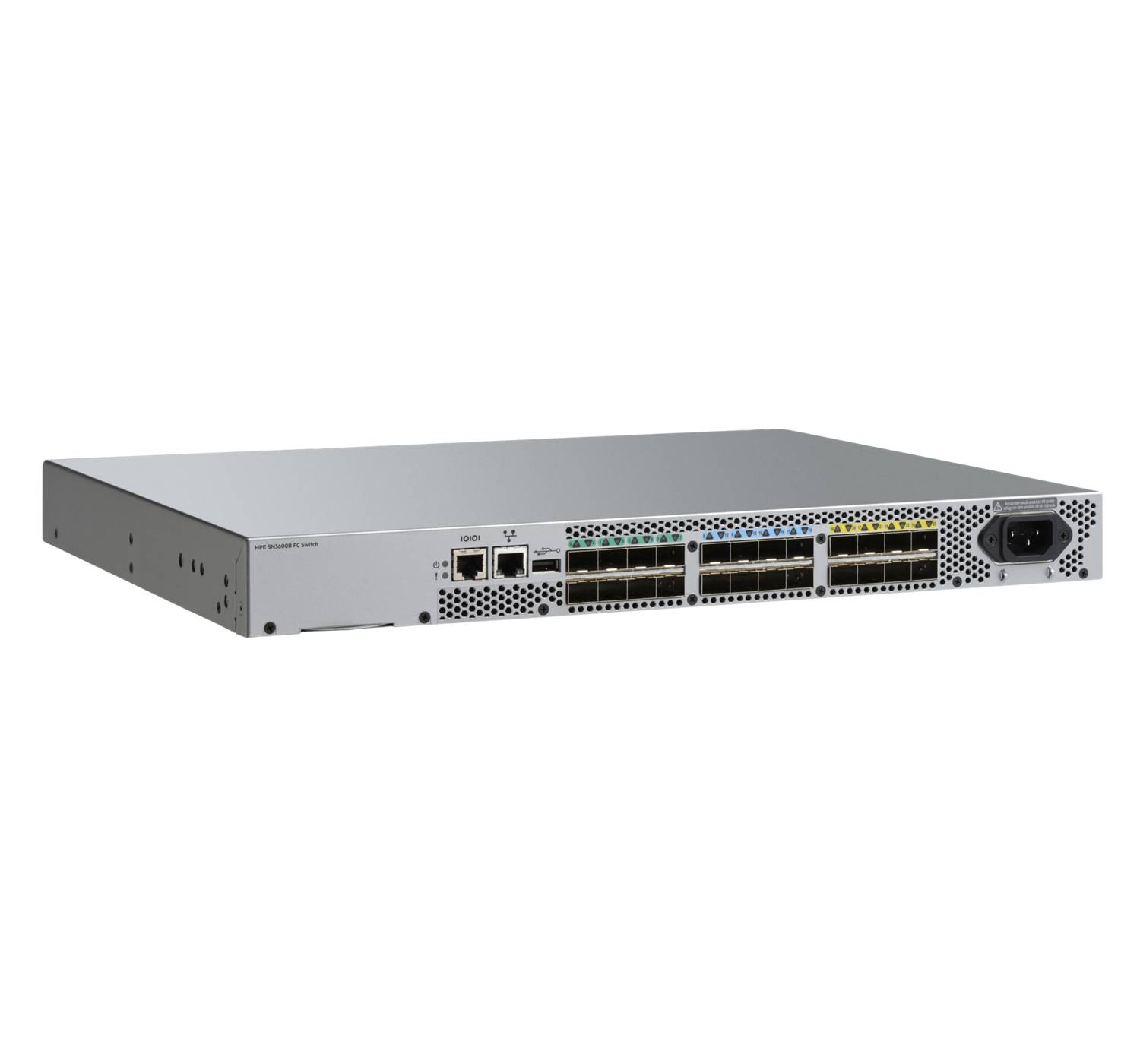 HPE StoreFabric SN3600B - Switch - managed - 8 x 32Gb Fibre Channel SFP+ + 16 x 32Gb Fibre Channel SFP+ Ports on Demand