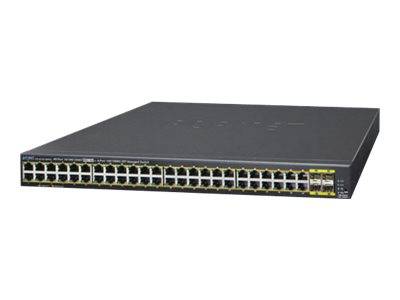 PLANET GS-4210-48P4S - Switch - managed - 24 x 10/100/1000 (PoE+)