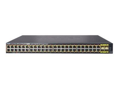PLANET GS-4210-48P4S - Switch - managed - 24 x 10/100/1000 (PoE+)