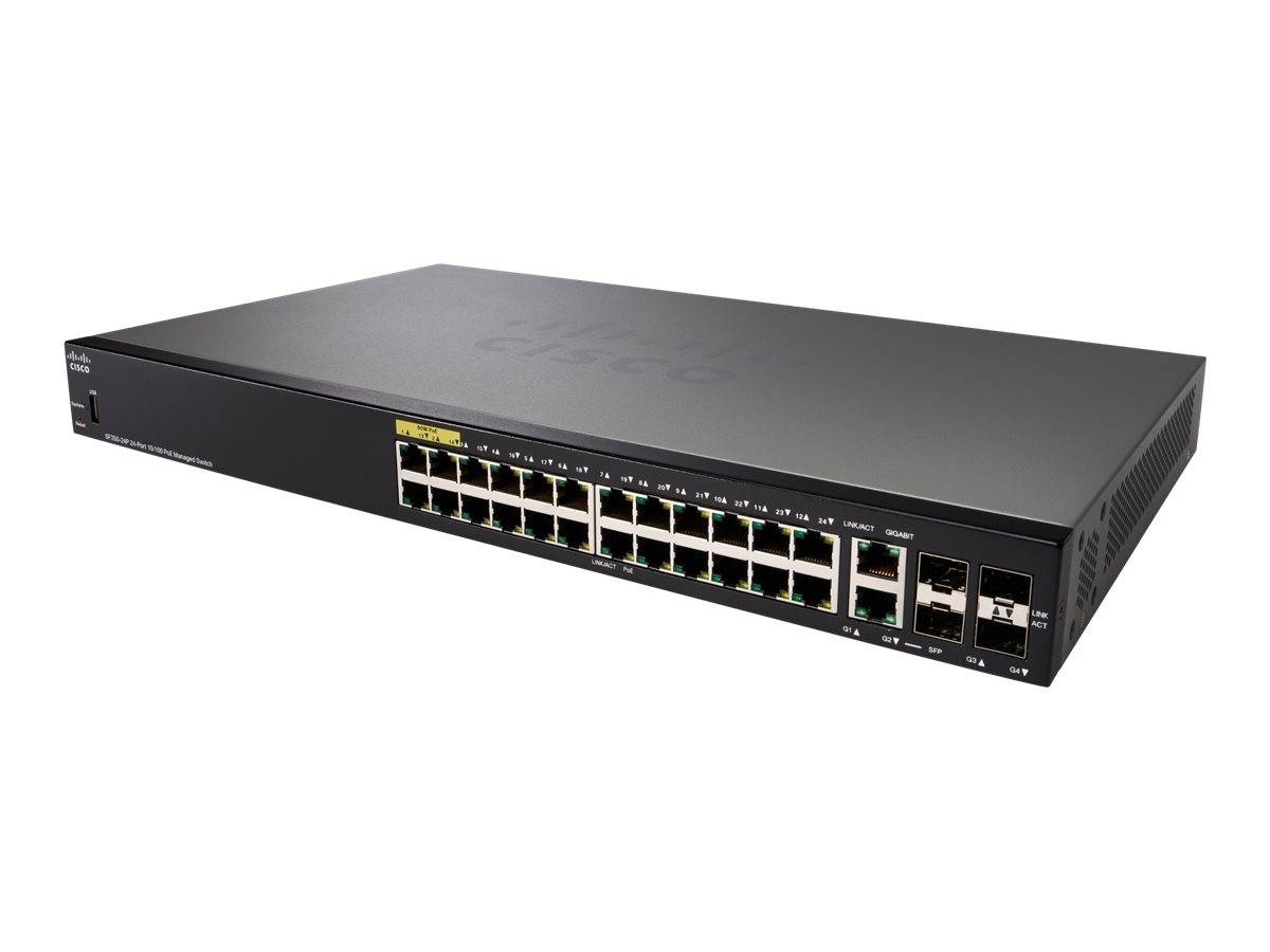 Cisco Small Business SF350-24P - Switch - L3 - managed - 24 x 10/100 (PoE+)