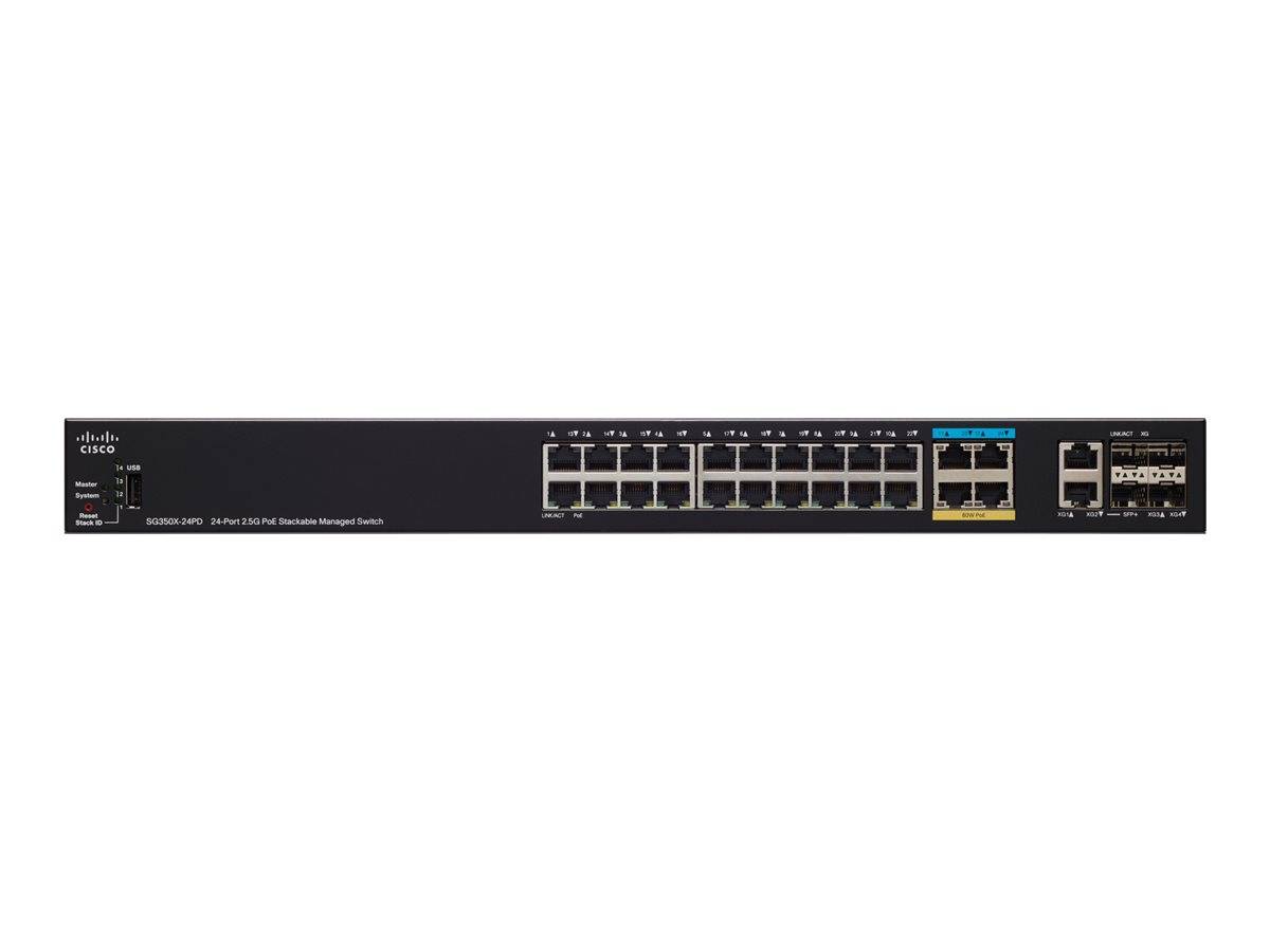 Cisco Small Business SG350X-24PD - Switch - managed - 20 x 10/100/1000 (PoE+)
