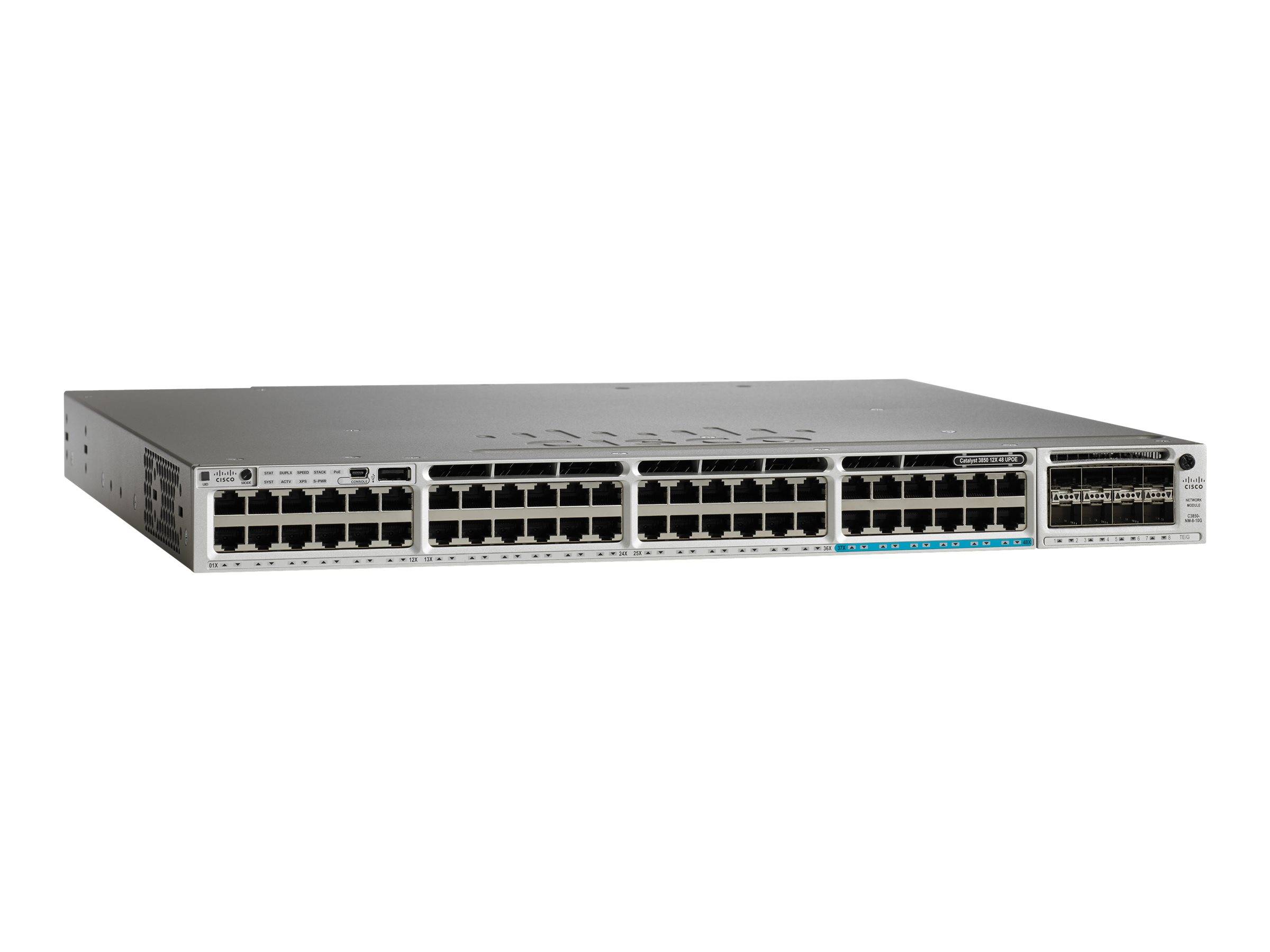 Cisco Catalyst 3850-12X48U-S - Switch - L3 - managed - 48 x 10/100/1000 (UPOE)