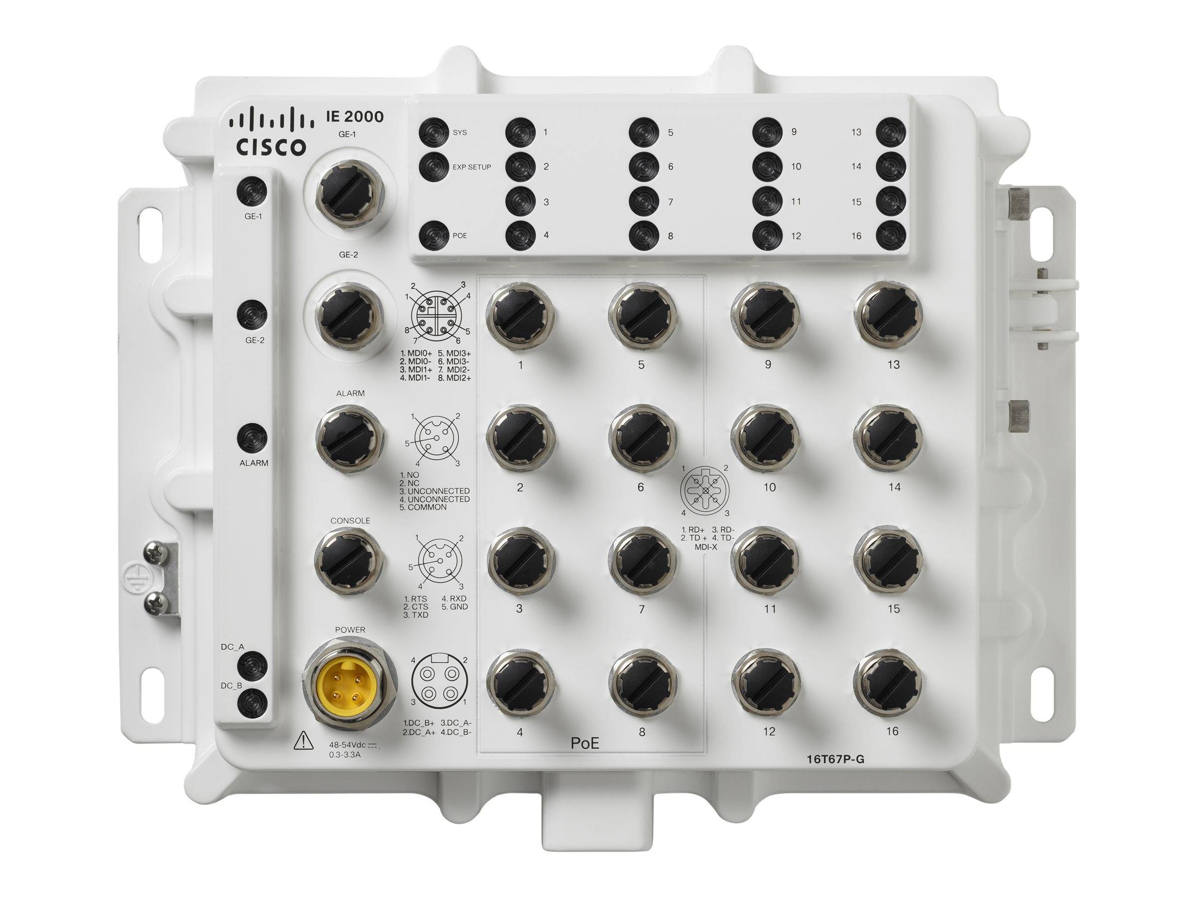 Cisco Industrial Ethernet 2000 IP67 Series - Switch - managed - 16 x 10/100 (PoE+)