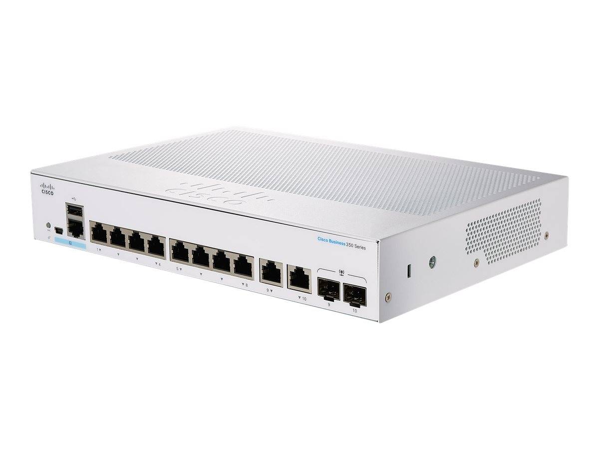 Cisco Business 350 Series 350-8P-2G - Switch - L3 - managed - 8 x 10/100/1000 (PoE+)