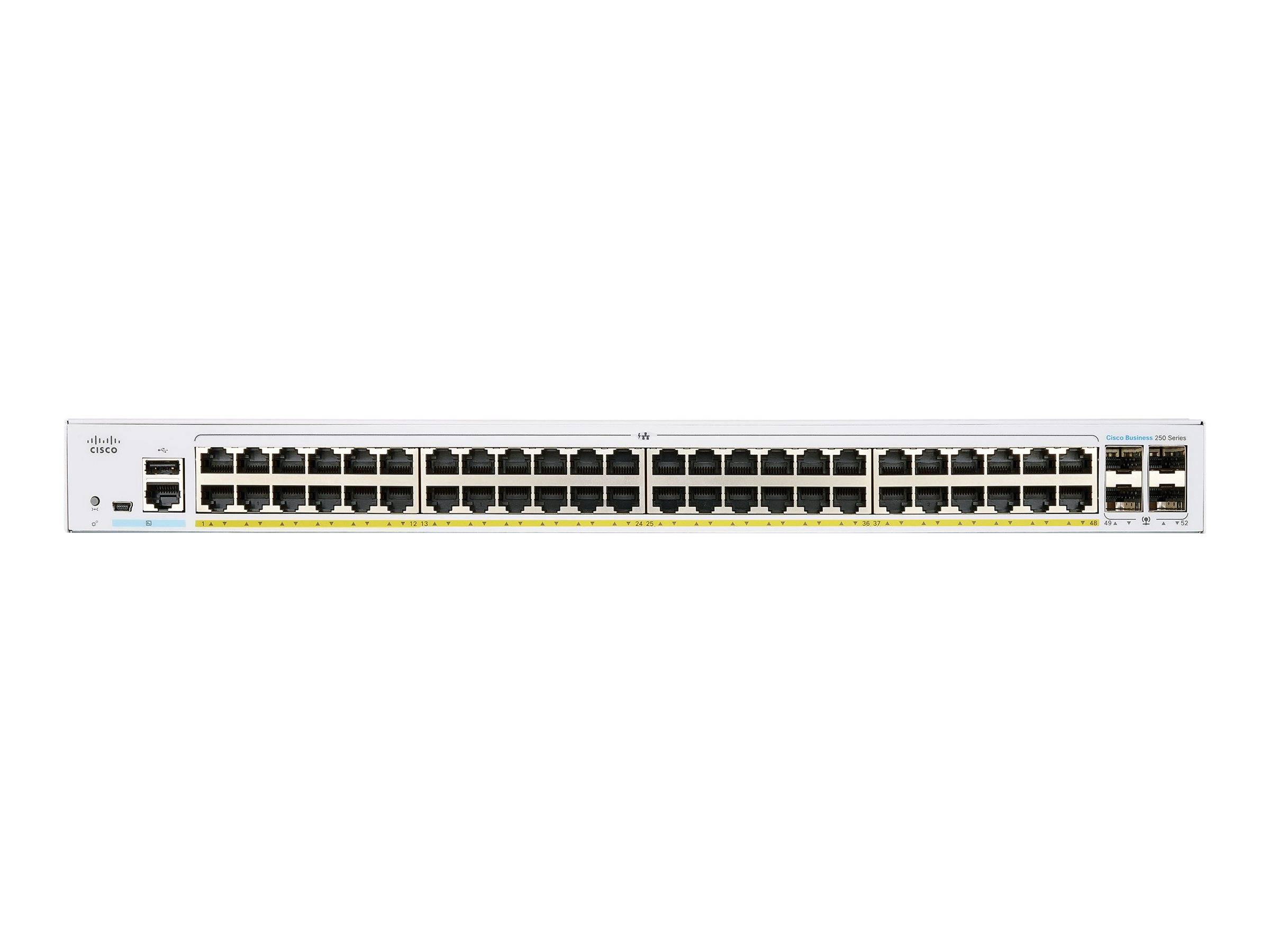 Cisco Business 250 Series CBS250-48P-4X - Switch - L3 - Smart - 48 x 10/100/1000 (PoE+)