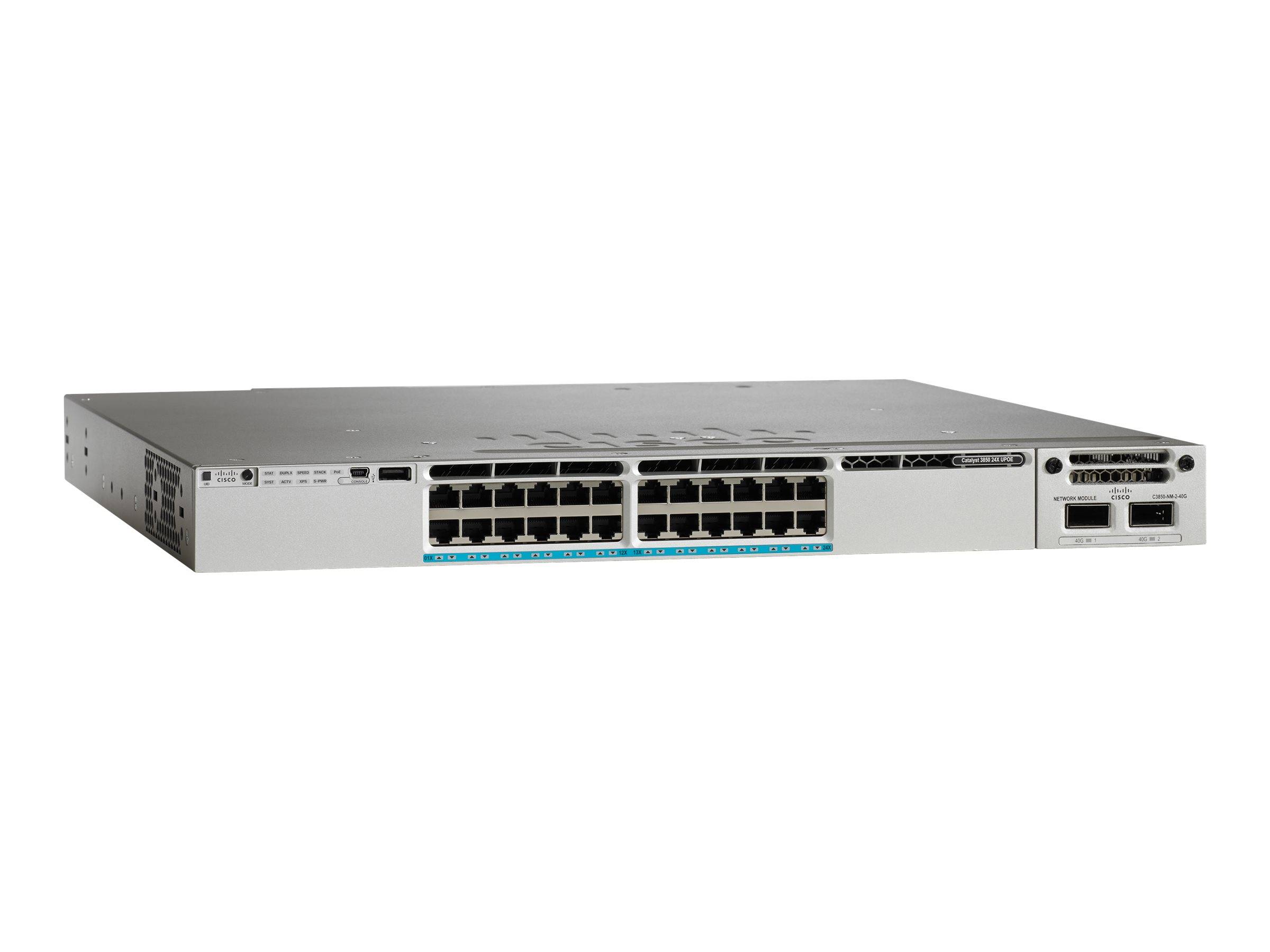 Cisco Catalyst 3850-24XU-S - Switch - L3 - managed - 24 x 10/100/1000 (UPOE)