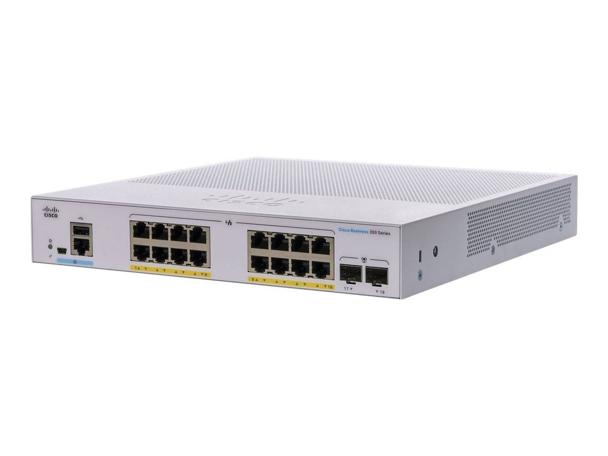 Cisco Business 350 Series 350-16FP-2G - Switch - L3 - managed - 16 x 10/100/1000 (PoE+)
