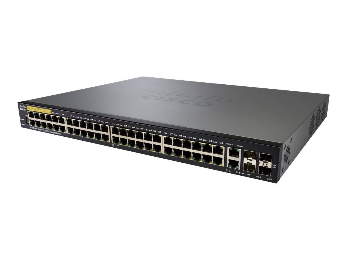 Cisco Small Business SF350-48P - Switch - L3 - managed - 48 x 10/100 (PoE+)