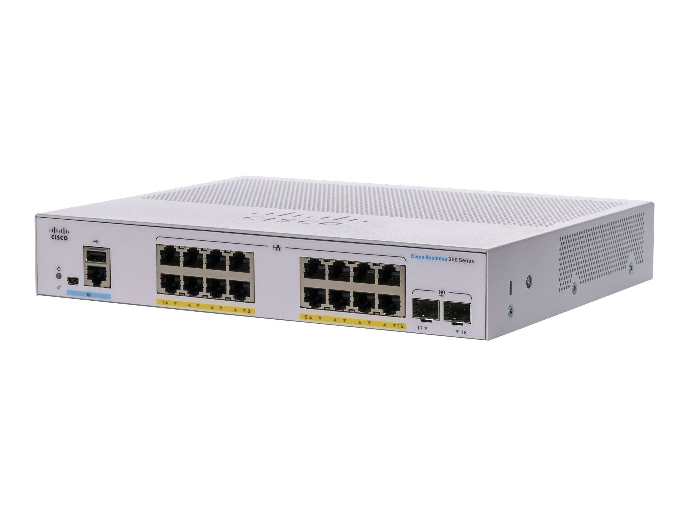 Cisco Business 350 Series 350-16P-E-2G - Switch - L3 - managed - 16 x 10/100/1000 (PoE+)