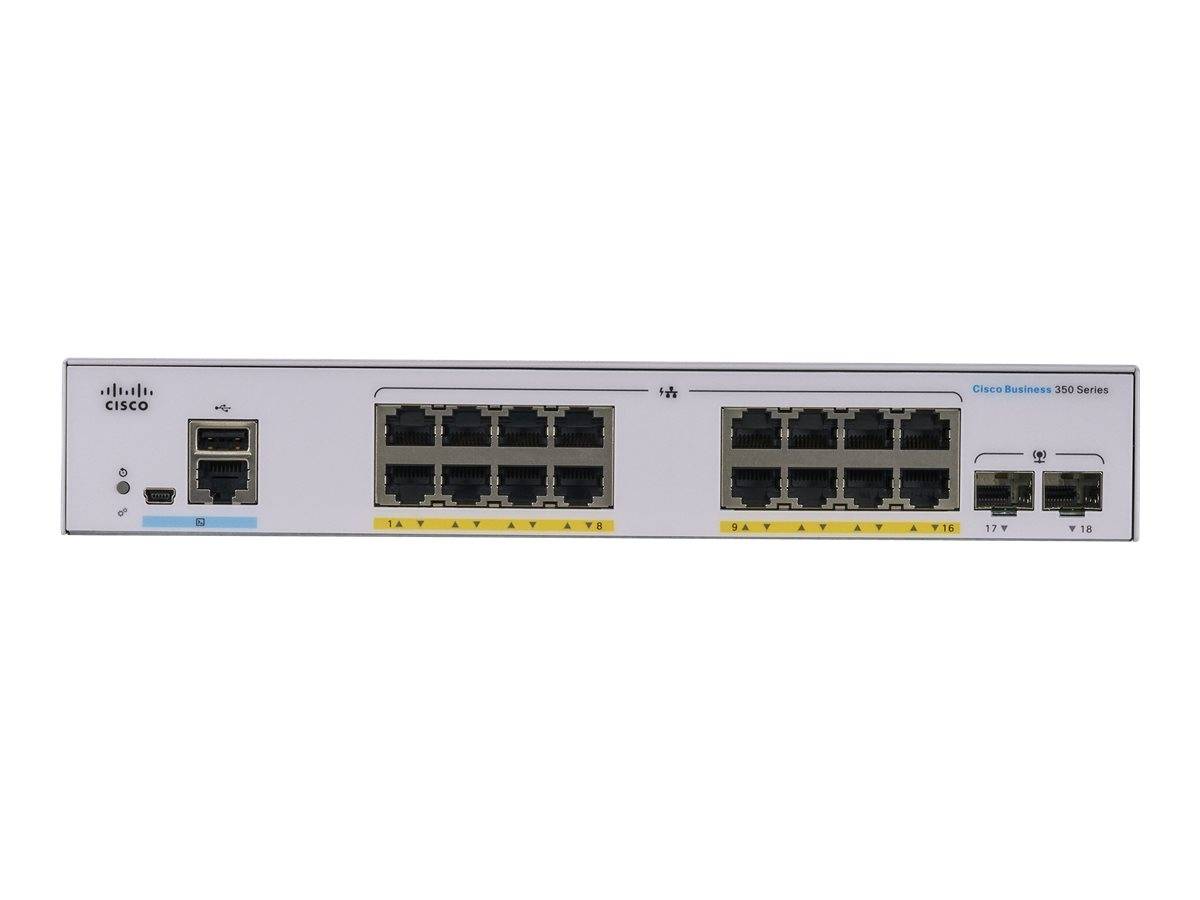 Cisco Business 350 Series 350-16P-E-2G - Switch - L3 - managed - 16 x 10/100/1000 (PoE+)