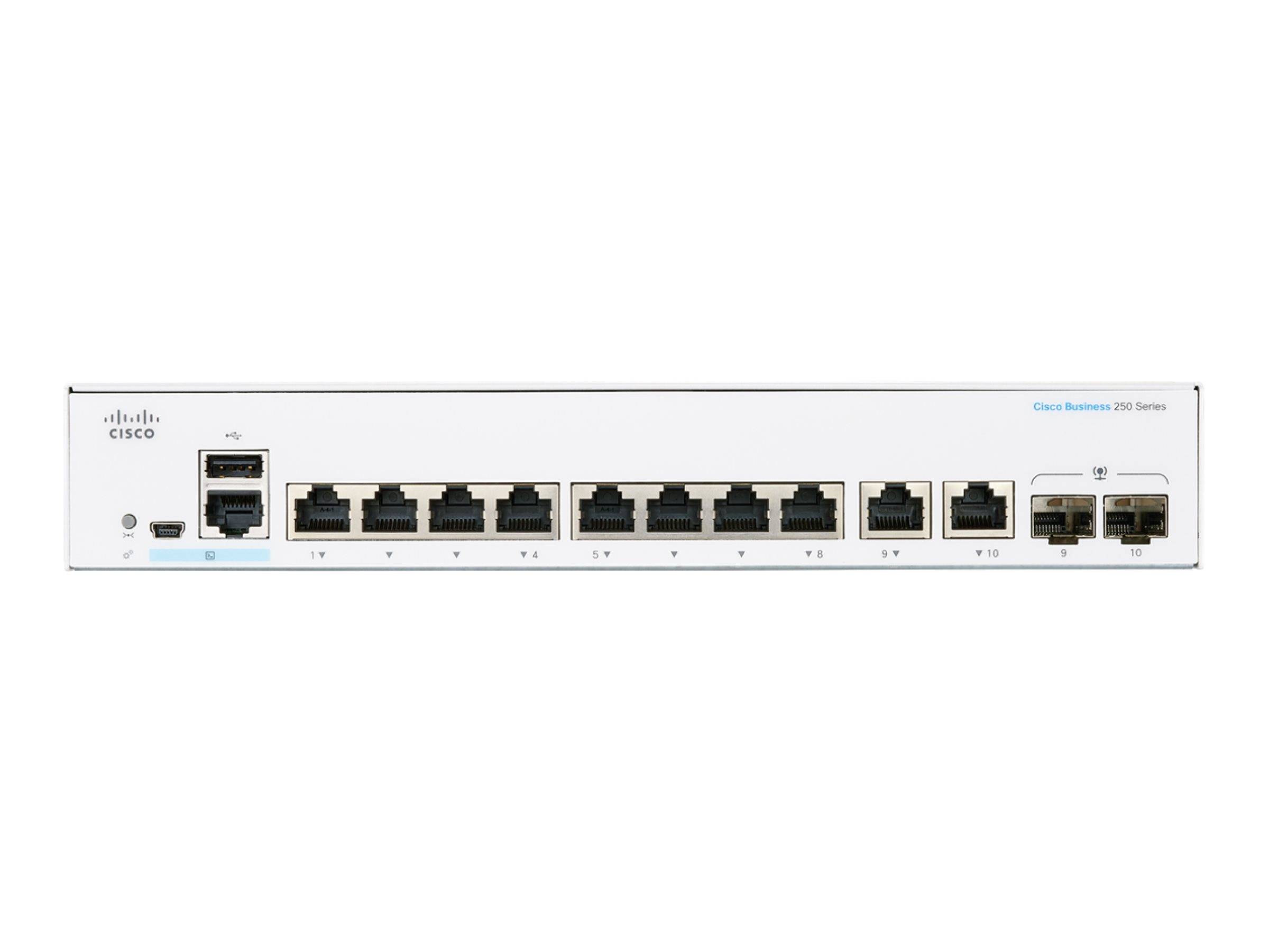 Cisco Business 250 Series CBS250-8T-E-2G - Switch