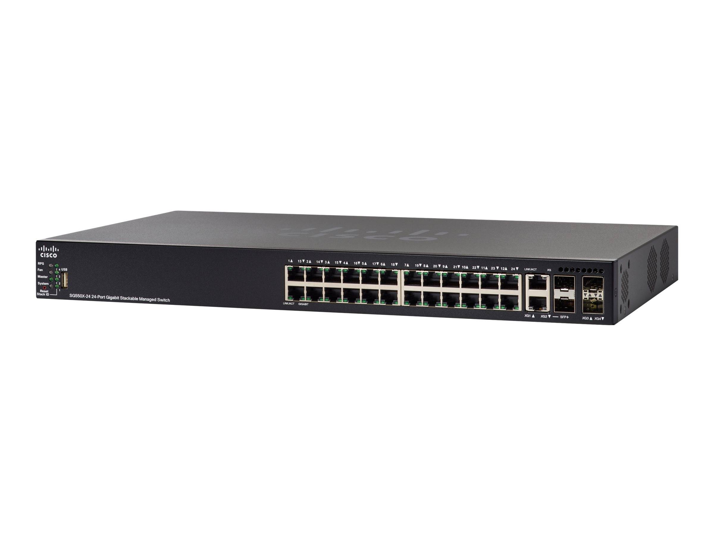 Cisco 550X Series SG550X-24P - Switch - L3 - managed - 24 x 10/100/1000 (PoE+)