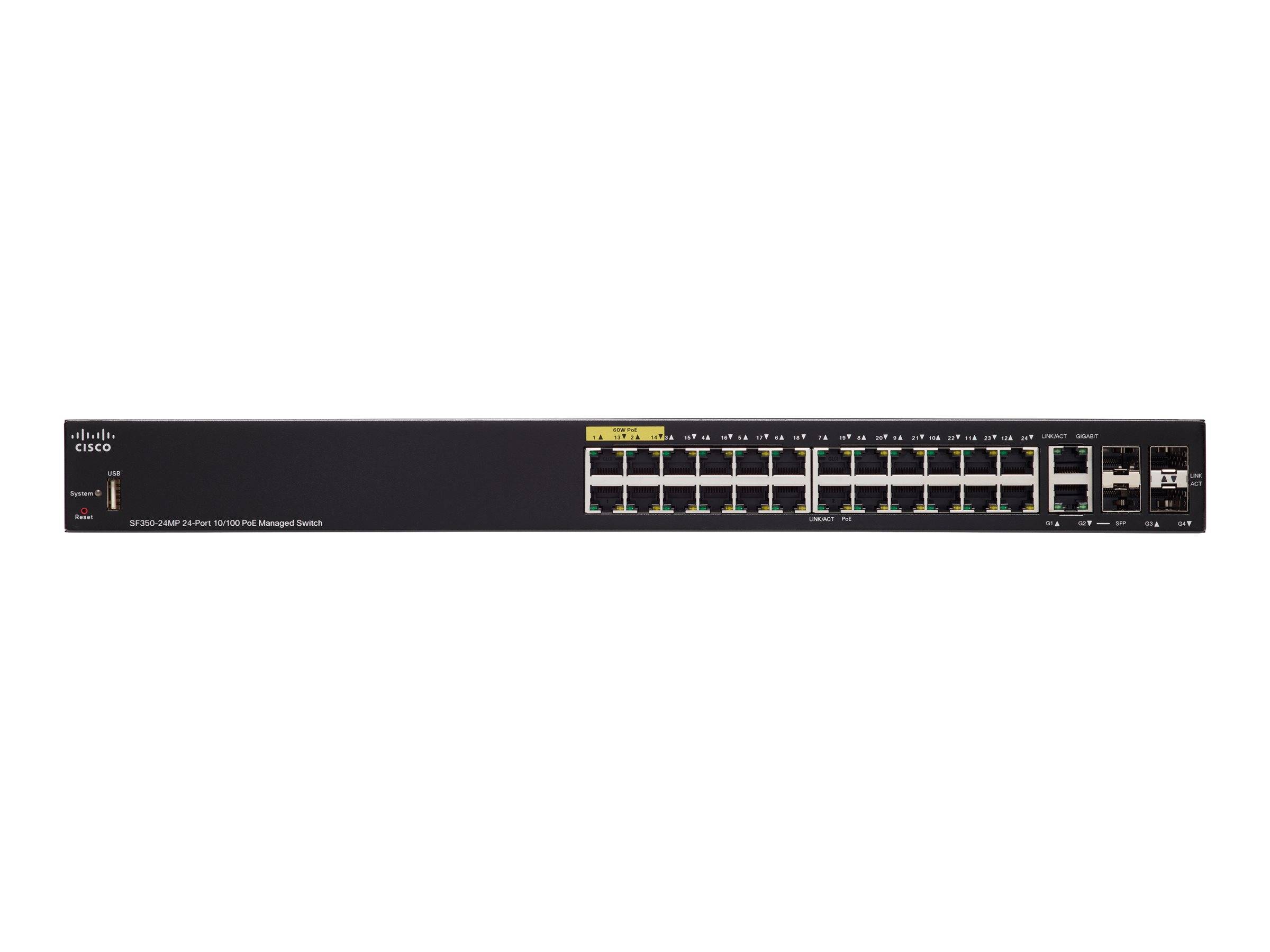 Cisco Small Business SF350-24MP - Switch - L3 - managed - 24 x 10/100 (PoE+)
