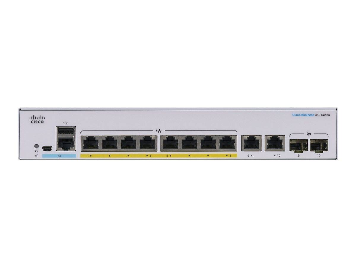 Cisco Business 350 Series 350-8P-E-2G - Switch - L3 - managed - 8 x 10/100/1000 (PoE+)