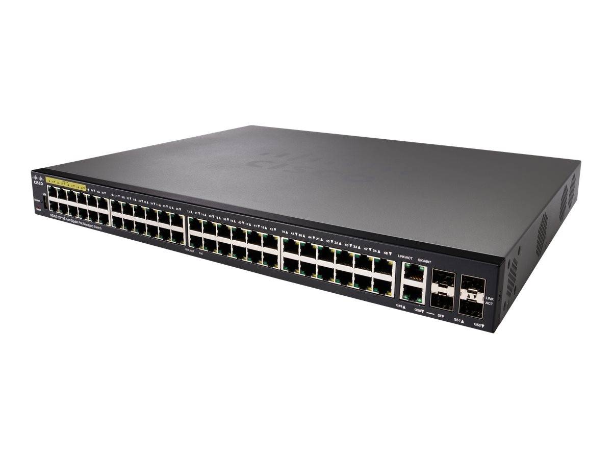 Cisco Small Business SG350-52P - Switch - L3 - managed - 48 x 10/100/1000 (PoE+)