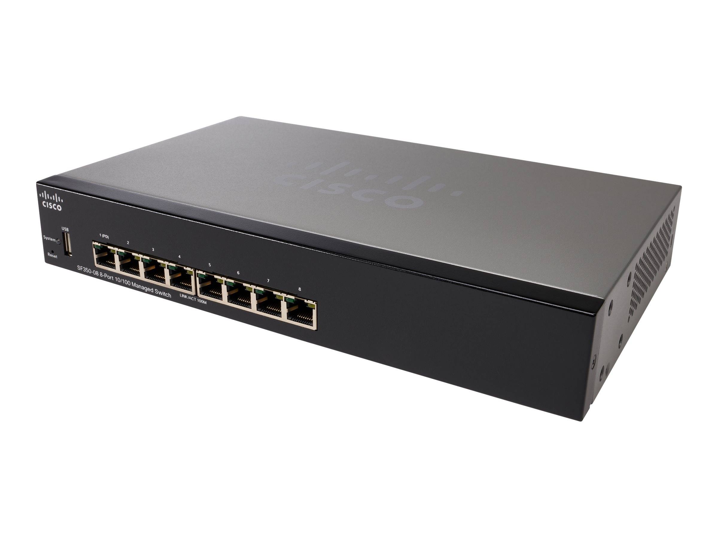 Cisco Small Business SF350-08 - Switch - L3 - managed