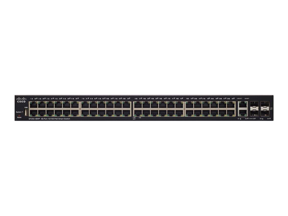 Cisco 250 Series SF250-48HP - Switch - Smart - 48 x 10/100 (PoE+)