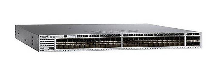 Cisco Catalyst 3850-48XS-S - Switch - L3 - managed - 48 x 1 Gigabit / 10 Gigabit SFP+ + 4 x 40 Gigabit QSFP+ (Uplink)