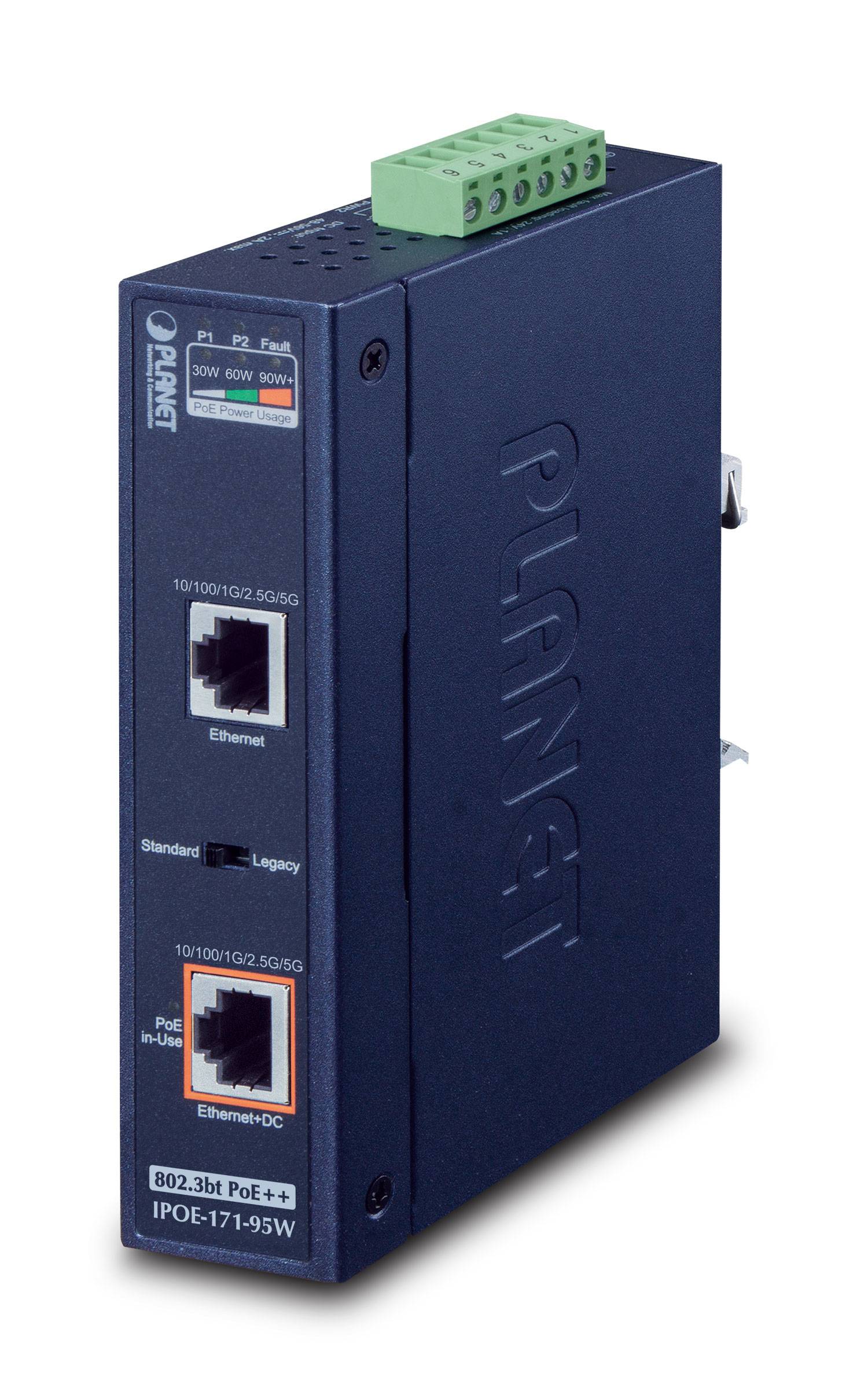 PLANET IPOE-171-95W, Gigabit Ethernet (10/100/1000), Power over Ethernet (PoE), Wandmontage