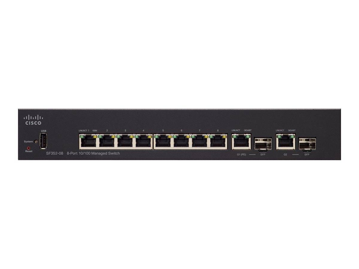 Cisco Small Business SF352-08MP - Switch - L3 - managed - 8 x 10/100 (PoE+)