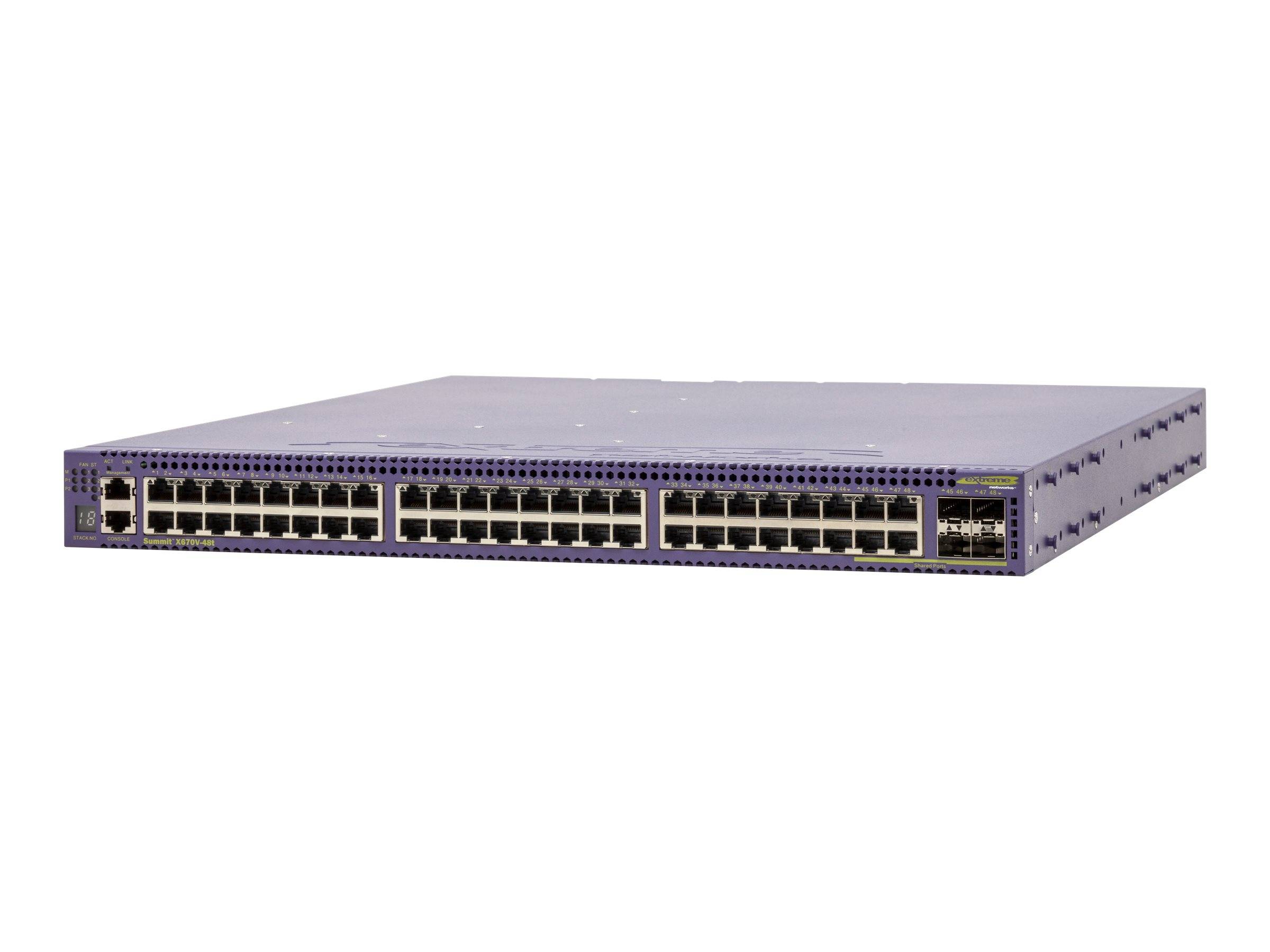 Extreme Networks Summit X670V-48t - Switch - L3