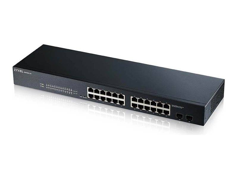 Zyxel GS1900-24 - Switch - Smart - 24 x 10/100/1000 + 2 x Gigabit SFP (Uplink)
