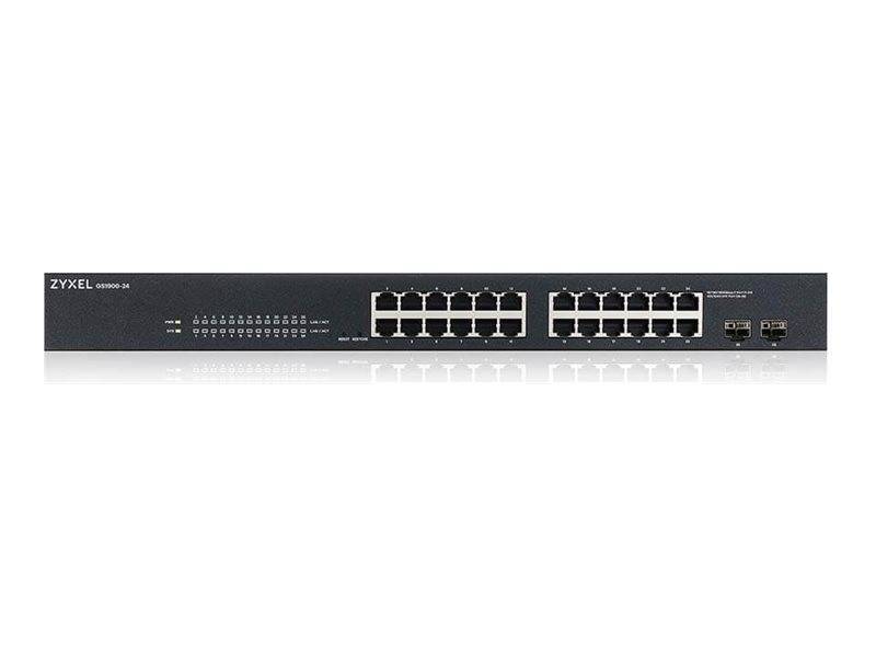 Zyxel GS1900-24 - Switch - Smart - 24 x 10/100/1000 + 2 x Gigabit SFP (Uplink)