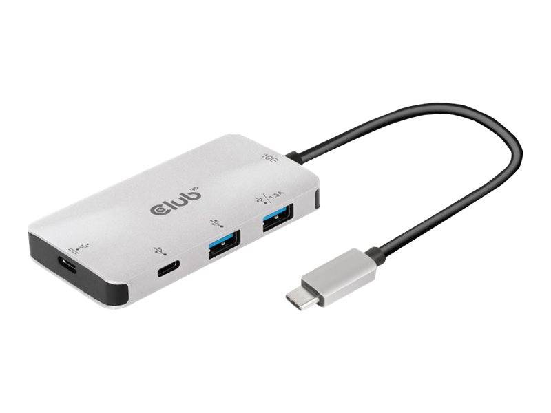 Club 3D CSV-1543 - Hub - 2 x USB 3.1 Gen 2 + 2 x USB-C 3.1 Gen 2