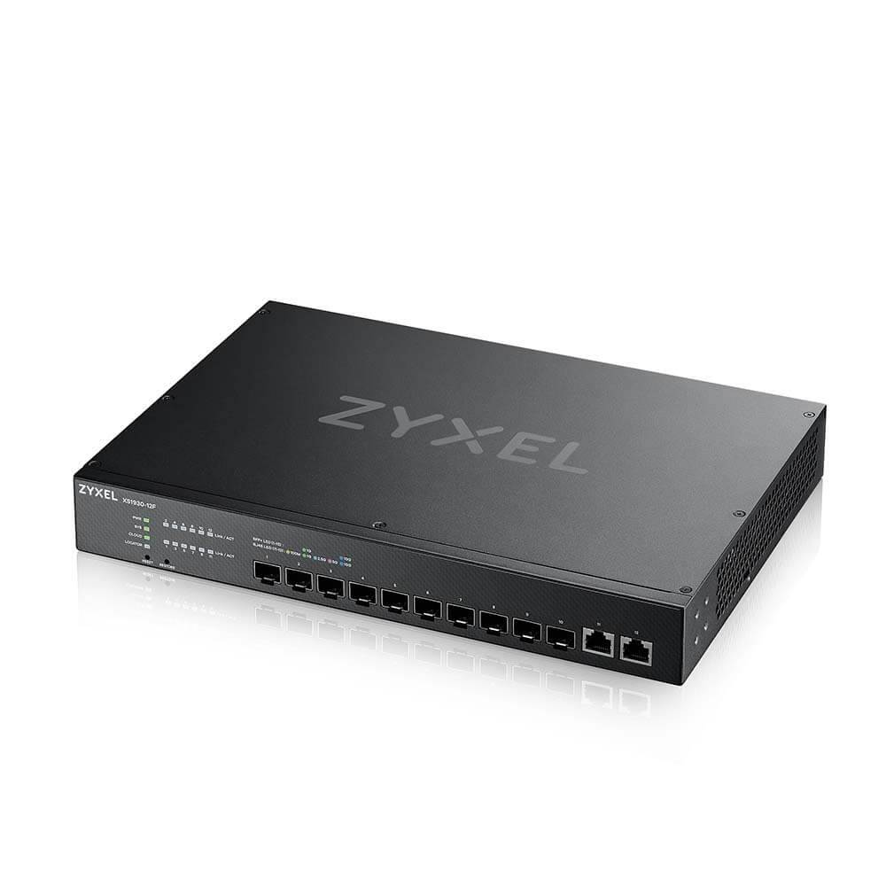 ZyXEL XS1930-12F - Switch - Smart - 10 x 1 Gigabit / 10 Gigabit SFP+ + 2 x 100/1