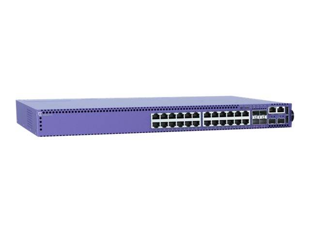 Extreme Networks ExtremeSwitching 5420M - Switch - L3 - managed - 24 x 10/100/1000 + 4 x 1/10/25 Gigabit SFP28 + 2 x SFP-DD (stapelbar)