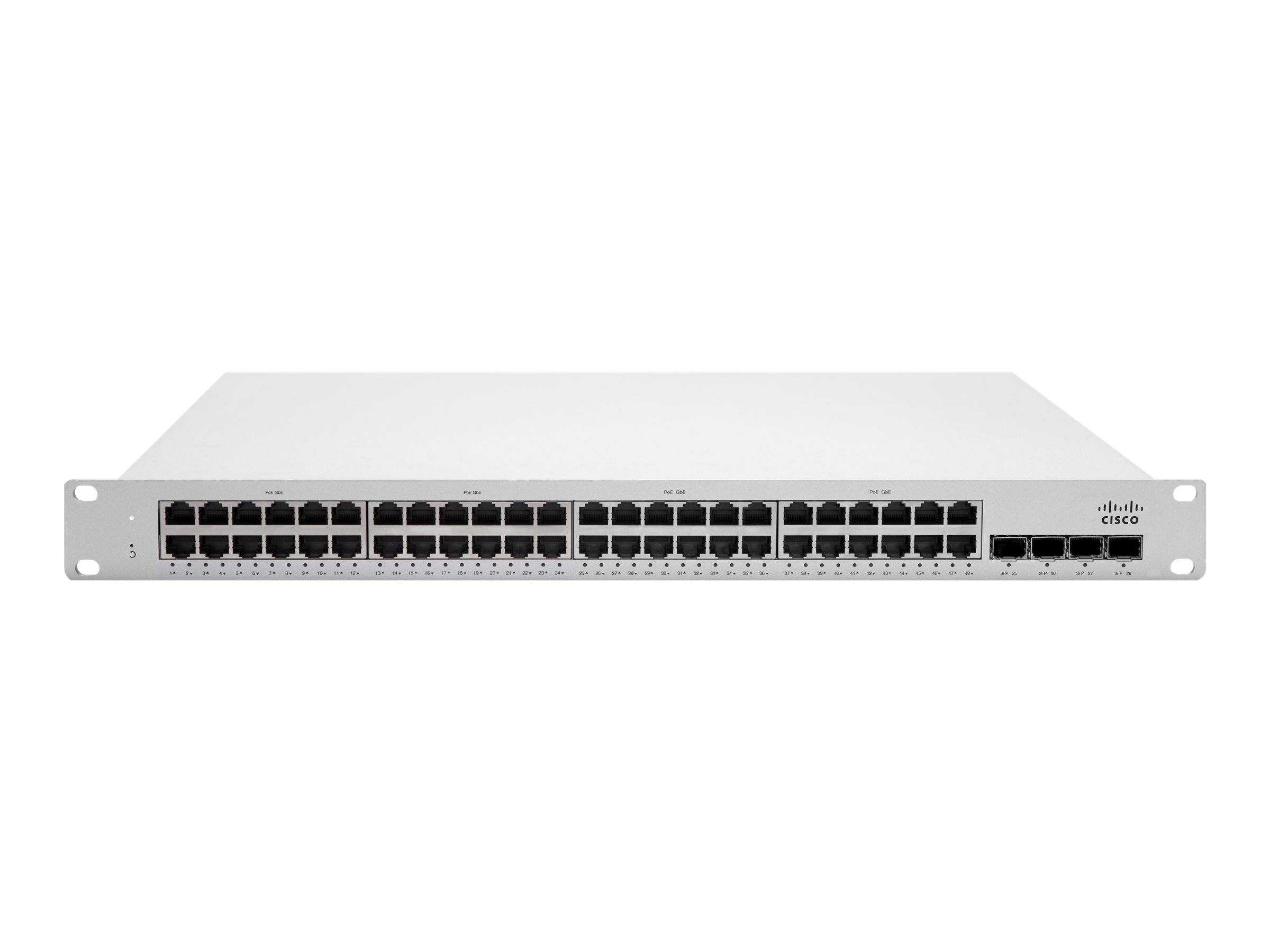 Cisco Meraki Cloud Managed MS210-48 - Switch - 48 x 1000Base-T + 4 x Gigabit SFP (Uplink)