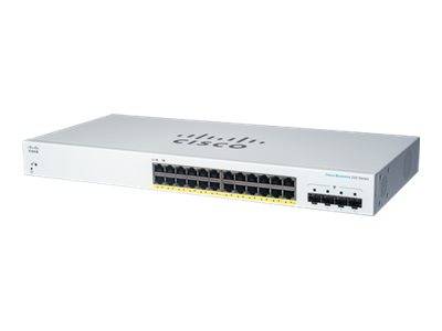 Cisco Business 220 Series CBS220-24FP-4G - Switch - Smart - 24 x 10/100/1000 (PoE+)