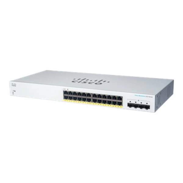 Cisco Business 220 Series CBS220-24FP-4G - Switch - Smart - 24 x 10/100/1000 (PoE+) Cisco Business 220 Series CBS220-24FP-4G - Switch - Smart - 24 x 10/100/1000 (PoE+)