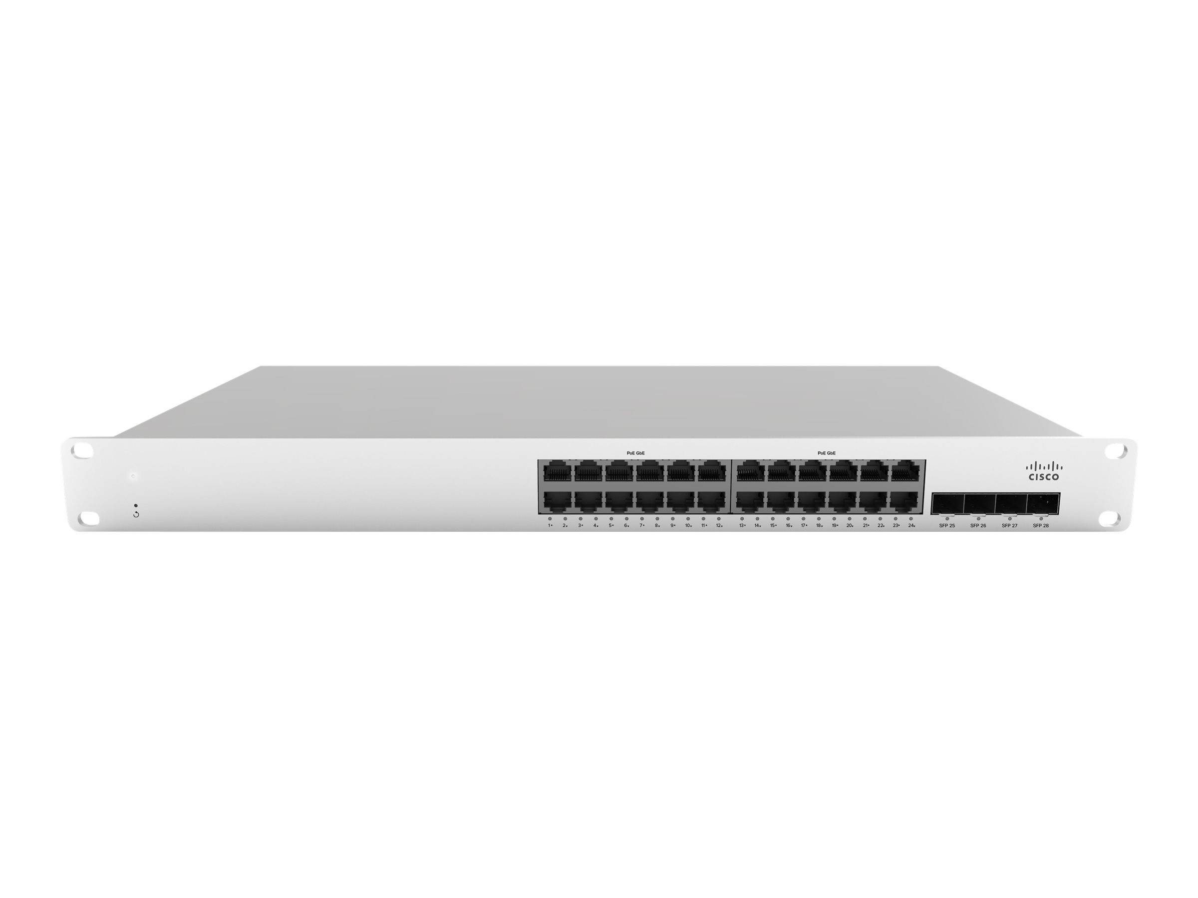 Cisco Meraki Cloud Managed MS210-24P - Switch - managed - 24 x 10/100/1000 (PoE+)
