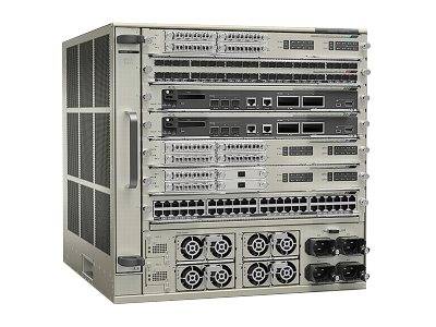 Cisco Catalyst 6807-XL - Switch - 8 x 1 Gigabit / 10 Gigabit SFP+ + 2 x 40 Gigabit QSFP - an Rack montierbar - mit Cisco Supervisor Engine 2T