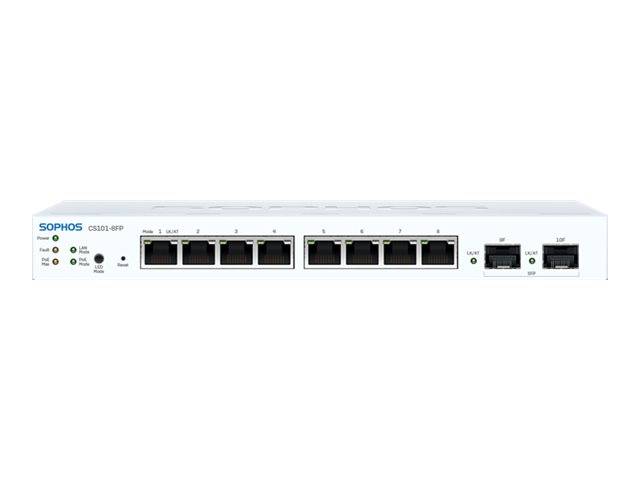 Sophos CS101-8FP - Switch - managed - 8 x 10/100/1000 (PoE+) - + 2 x Gigabit SFP
