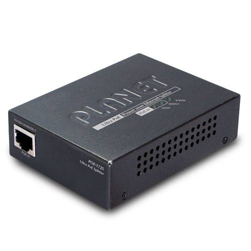 Planet POE-172S, IEEE 802.3,IEEE 802.3ab,IEEE 802.3af,IEEE 802.3at,IEEE 802.3u, 10/100/1000Base-T(X), Schwarz, Metall, CE, FCC, 50 - 56 V
