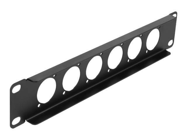 Delock - Patchpanel (Blindblech) - Rack montierbar - Schwarz - 1U - 25.4 cm (10")