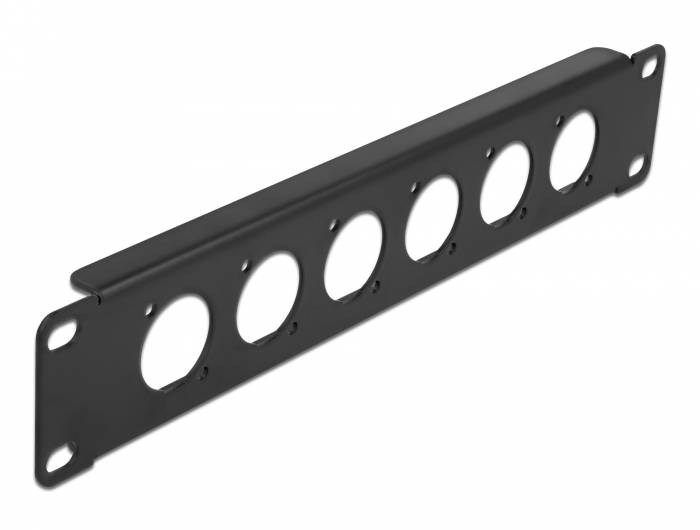 Delock - Patchpanel (Blindblech) - Rack montierbar - Schwarz - 1U - 25.4 cm (10")