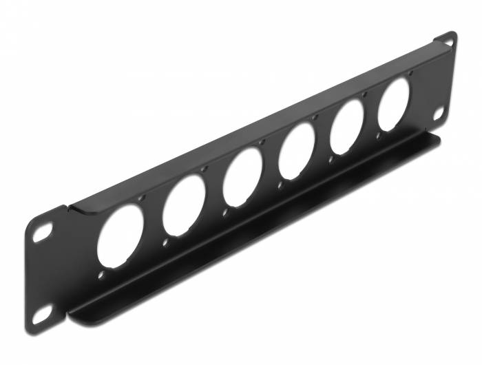 Delock - Patchpanel (Blindblech) - Rack montierbar - Schwarz - 1U - 25.4 cm (10")